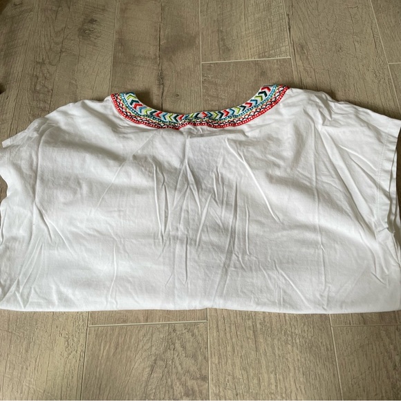 Soft Surroundings Izabel Embroidered V-Neck Top XL - Picture 5 of 5